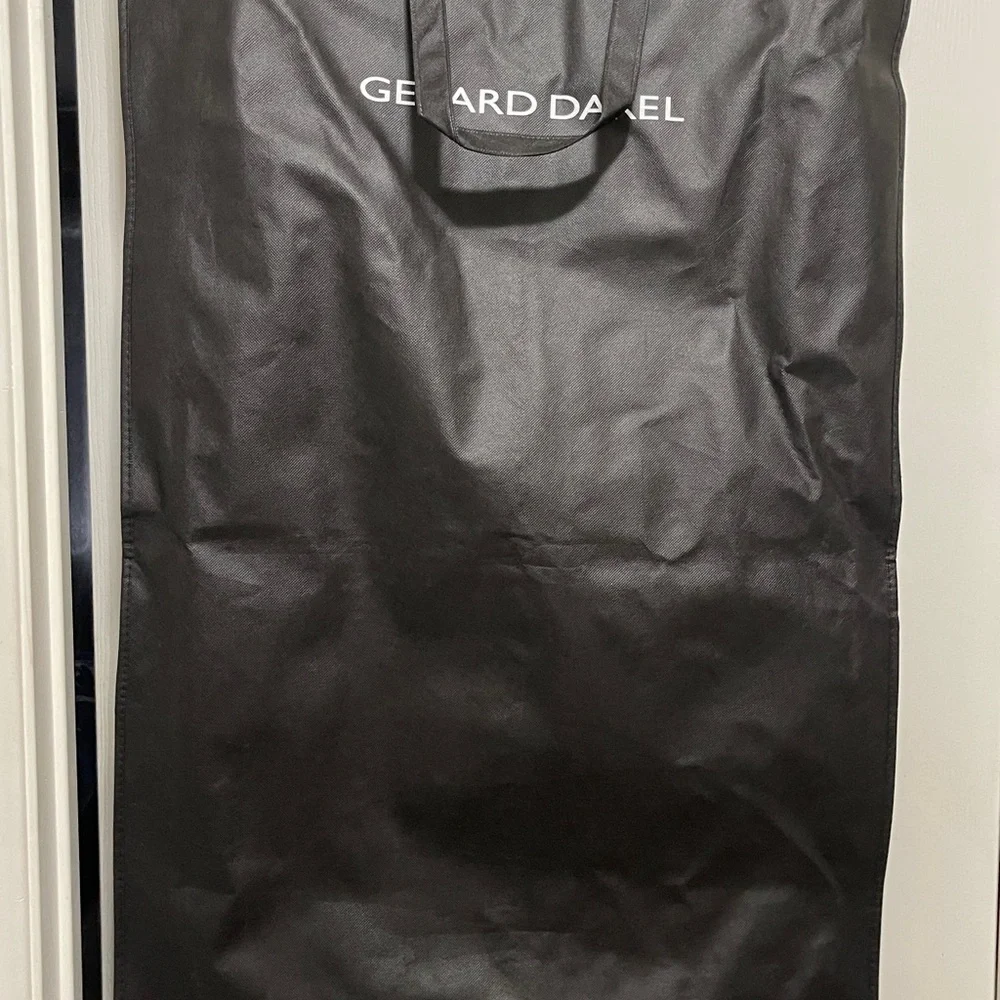 Gerard Darel Navy Gemma Suede Trench Coat with Mid-Thigh Length and Relaxed Fit - Picture 2 of 16